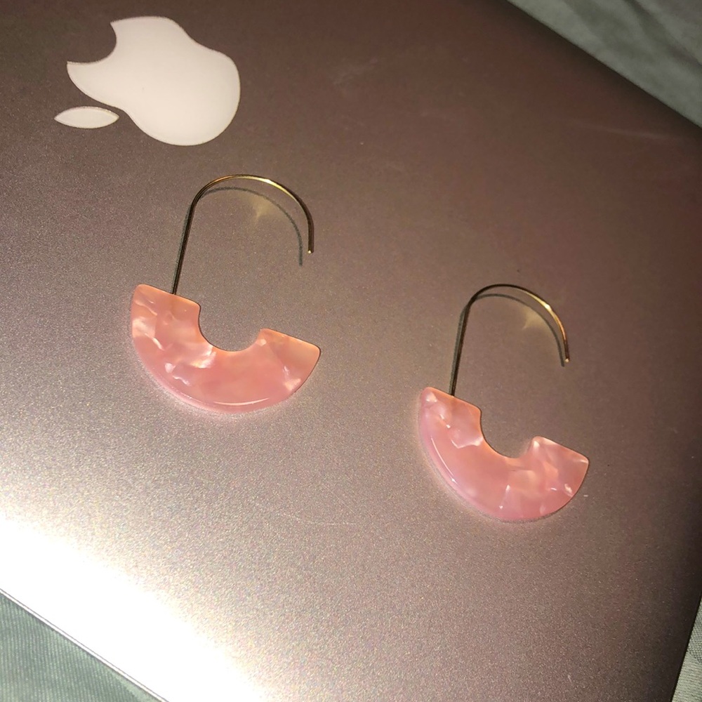 Pink earrings